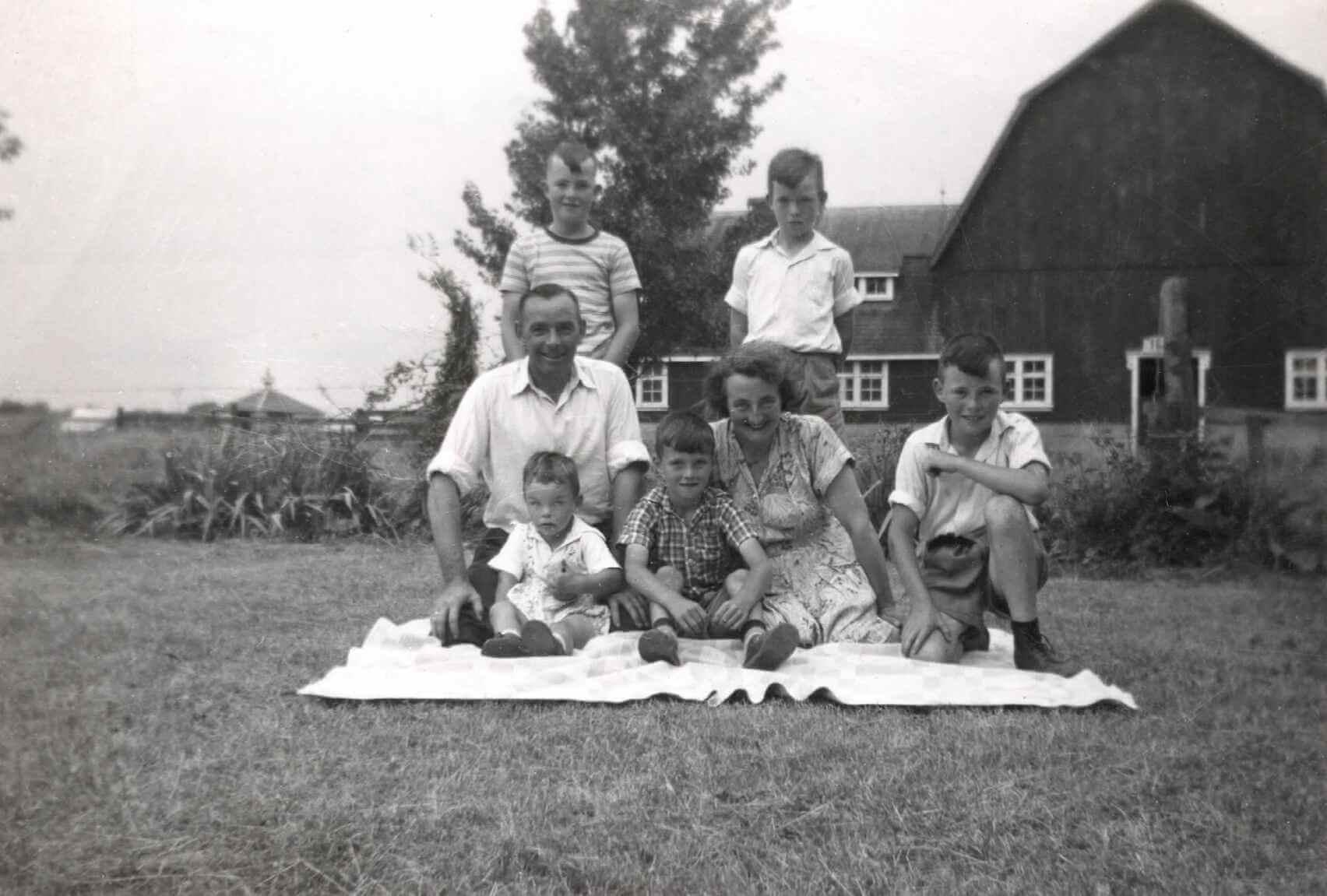 Here we are pictured enjoying our first picnic in Canada.